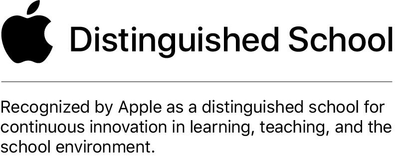 Apple Distinguished School logo